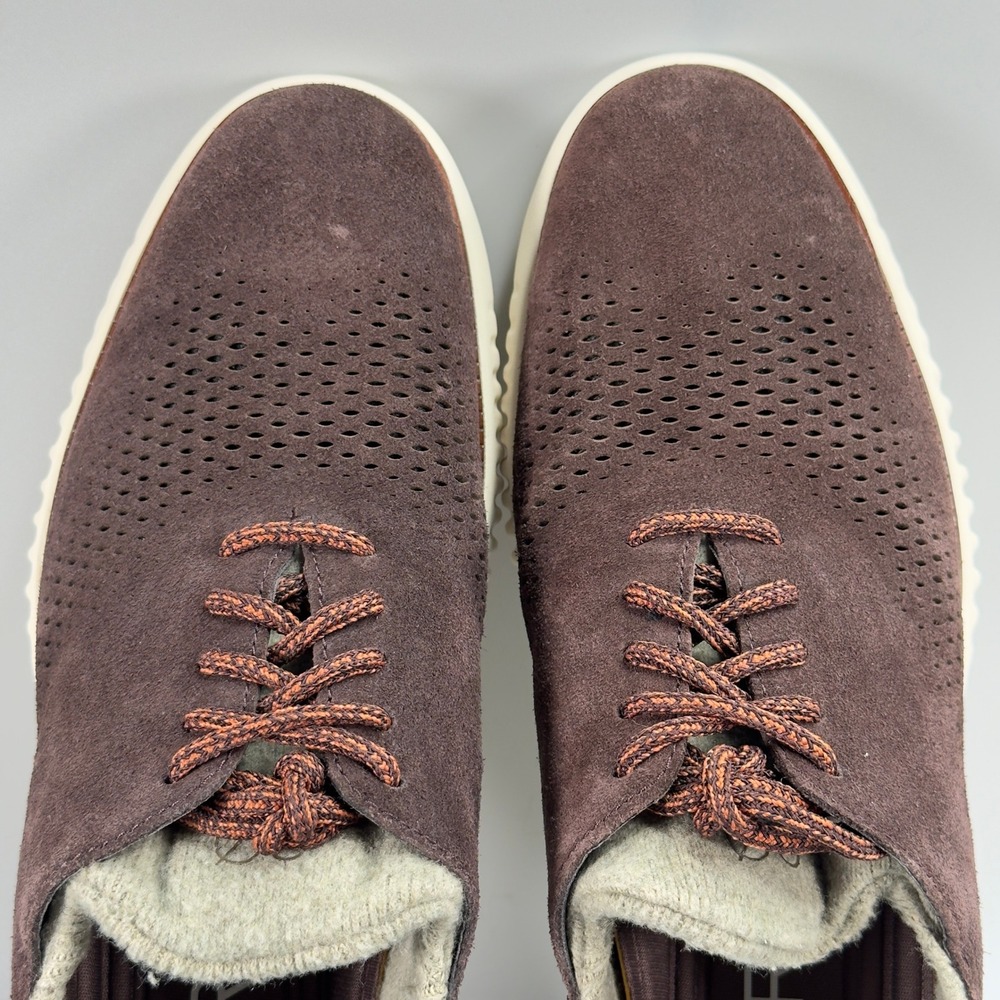 Cole‎ Haan 2.ZeroGrand Perforated Laser Wing Oxford Mens 8.5 8 1/2 M Suede Lace - Picture 7 of 16